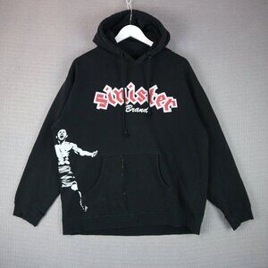 Chuck Liddell UFC Sinister Iceman.TV Vintage Rare Pullover Hoodie Mens Large